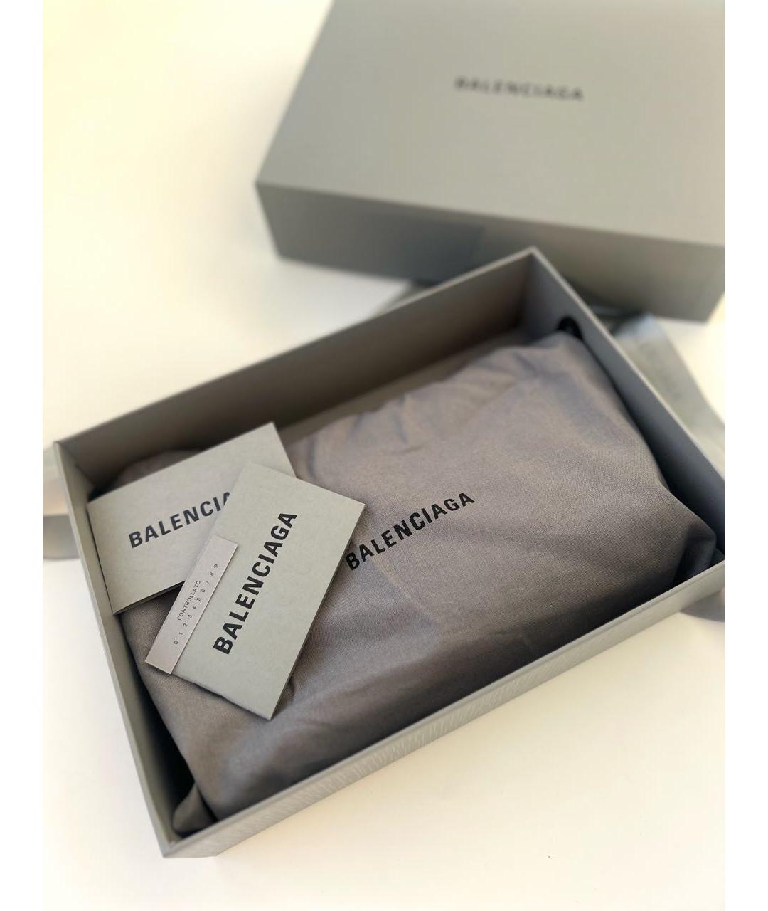 BALENCIAGA Черная кожаная сумка через плечо, фото 7