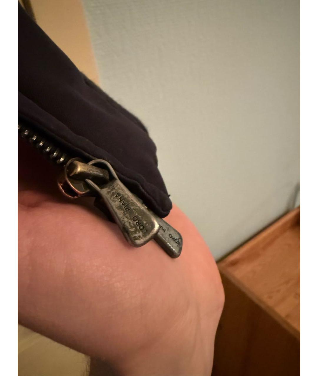 LORO PIANA Темно-синий полиэстеровый жилет, фото 7