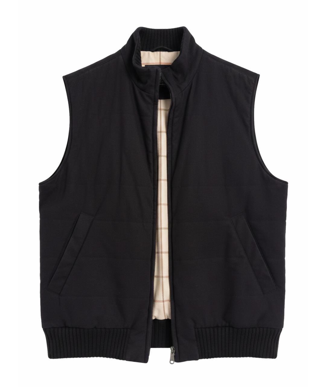 LORO PIANA Темно-синий полиэстеровый жилет, фото 8