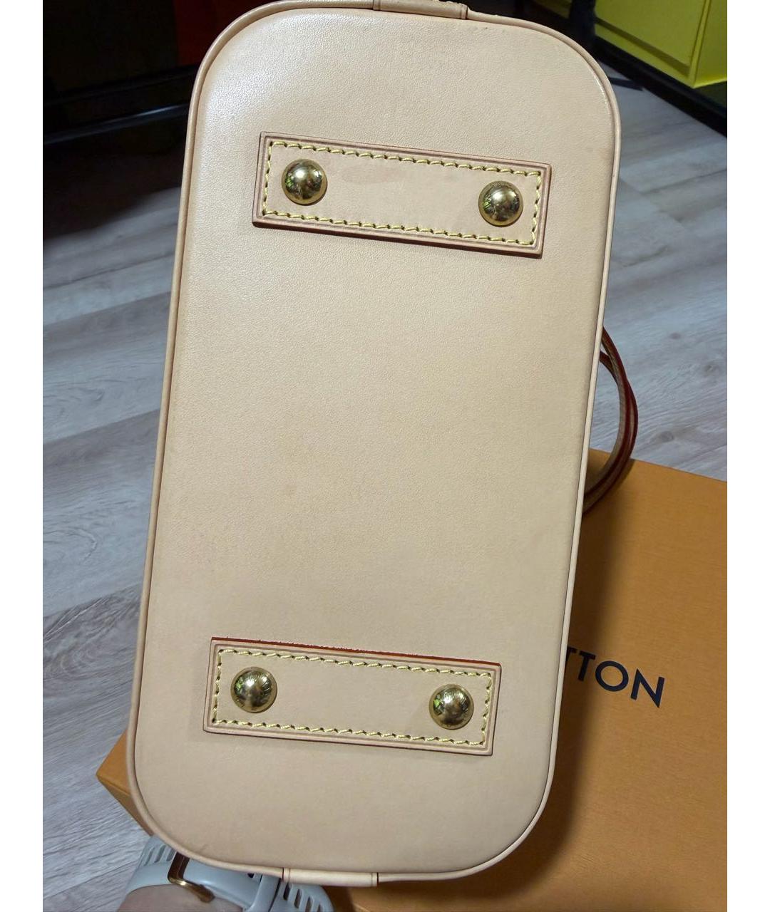 LOUIS VUITTON Коричневая сумка с короткими ручками, фото 4