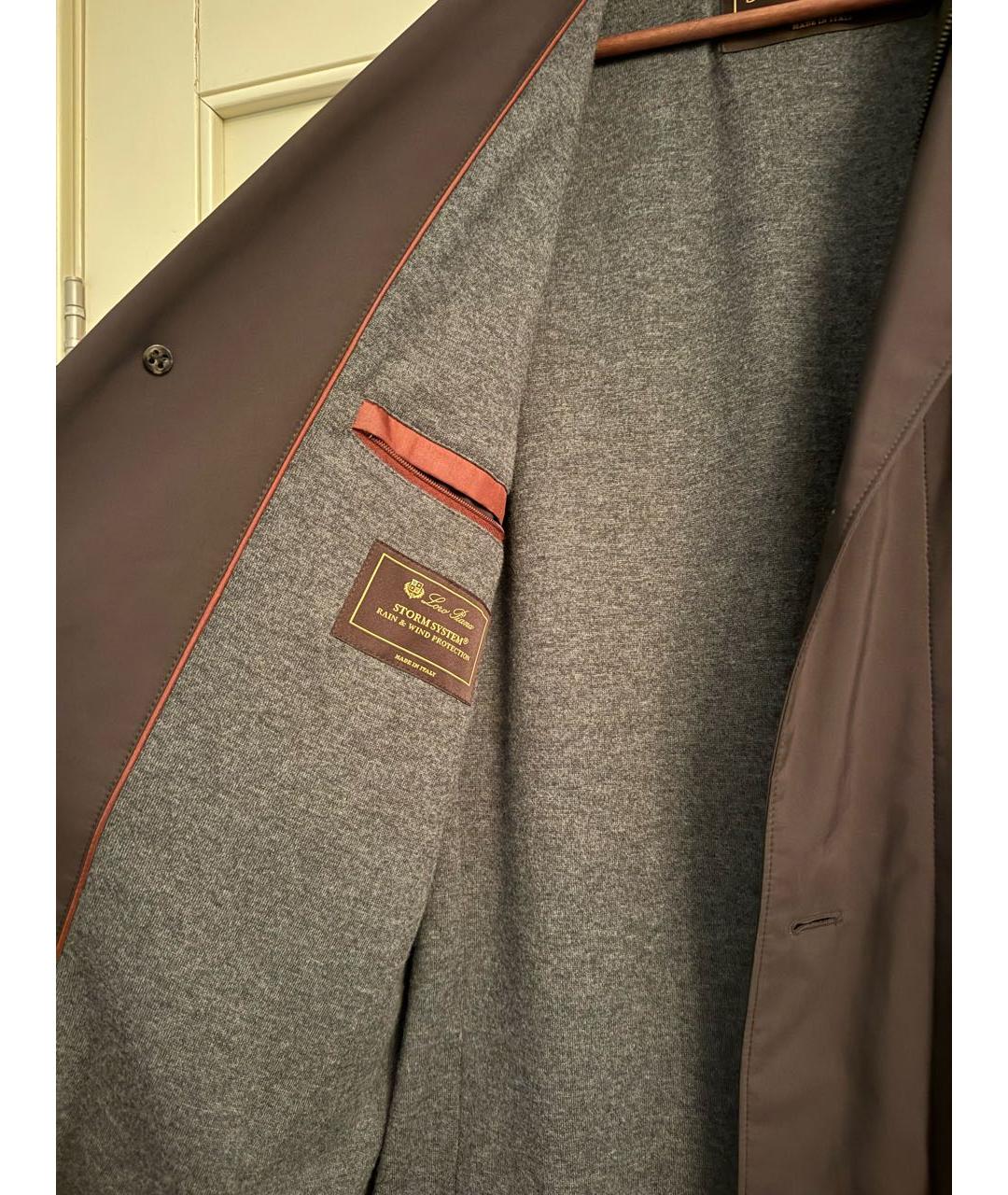 LORO PIANA Антрацитовое кашемировое пальто, фото 4