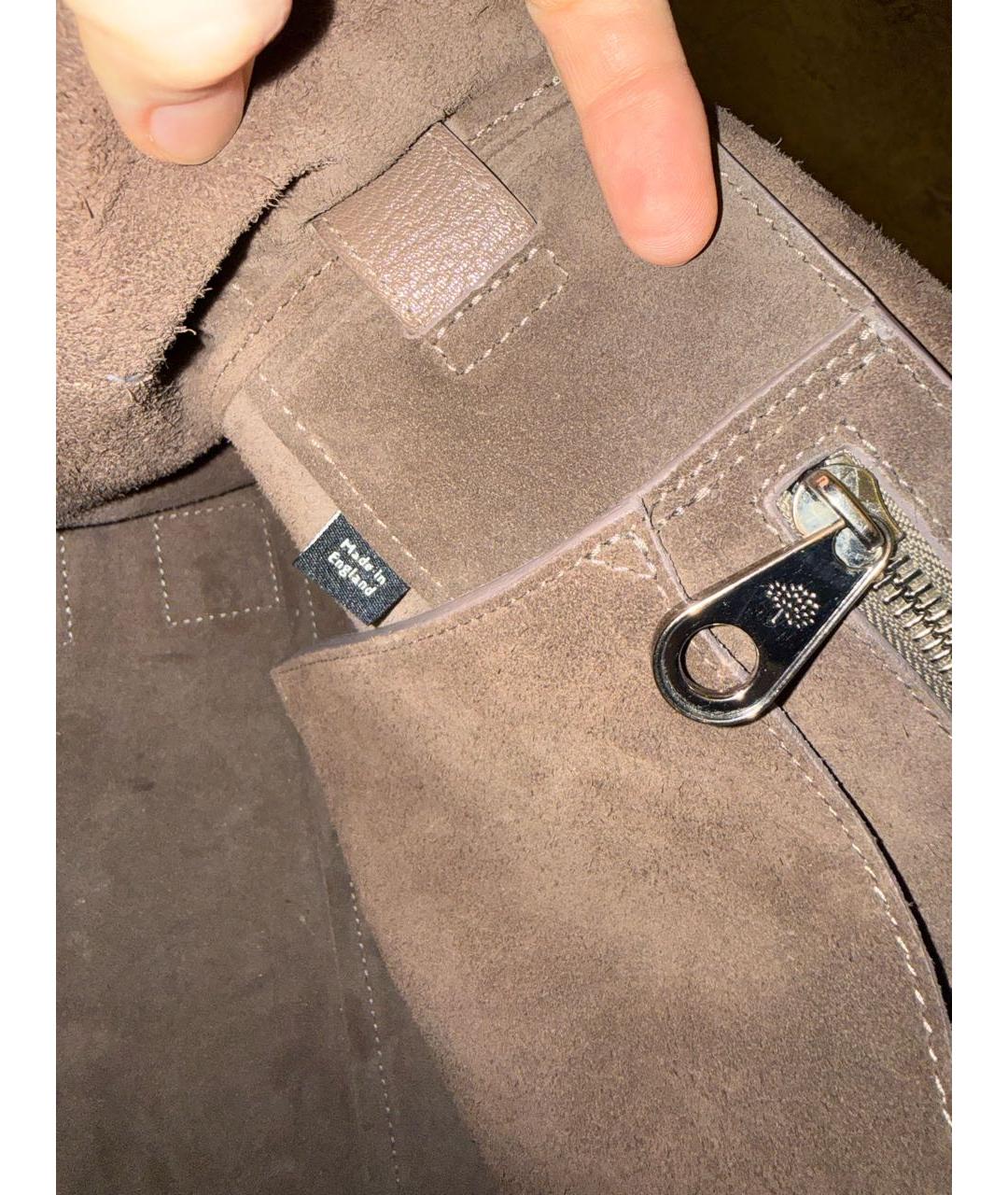 MULBERRY Коричневая кожаная сумка через плечо, фото 6