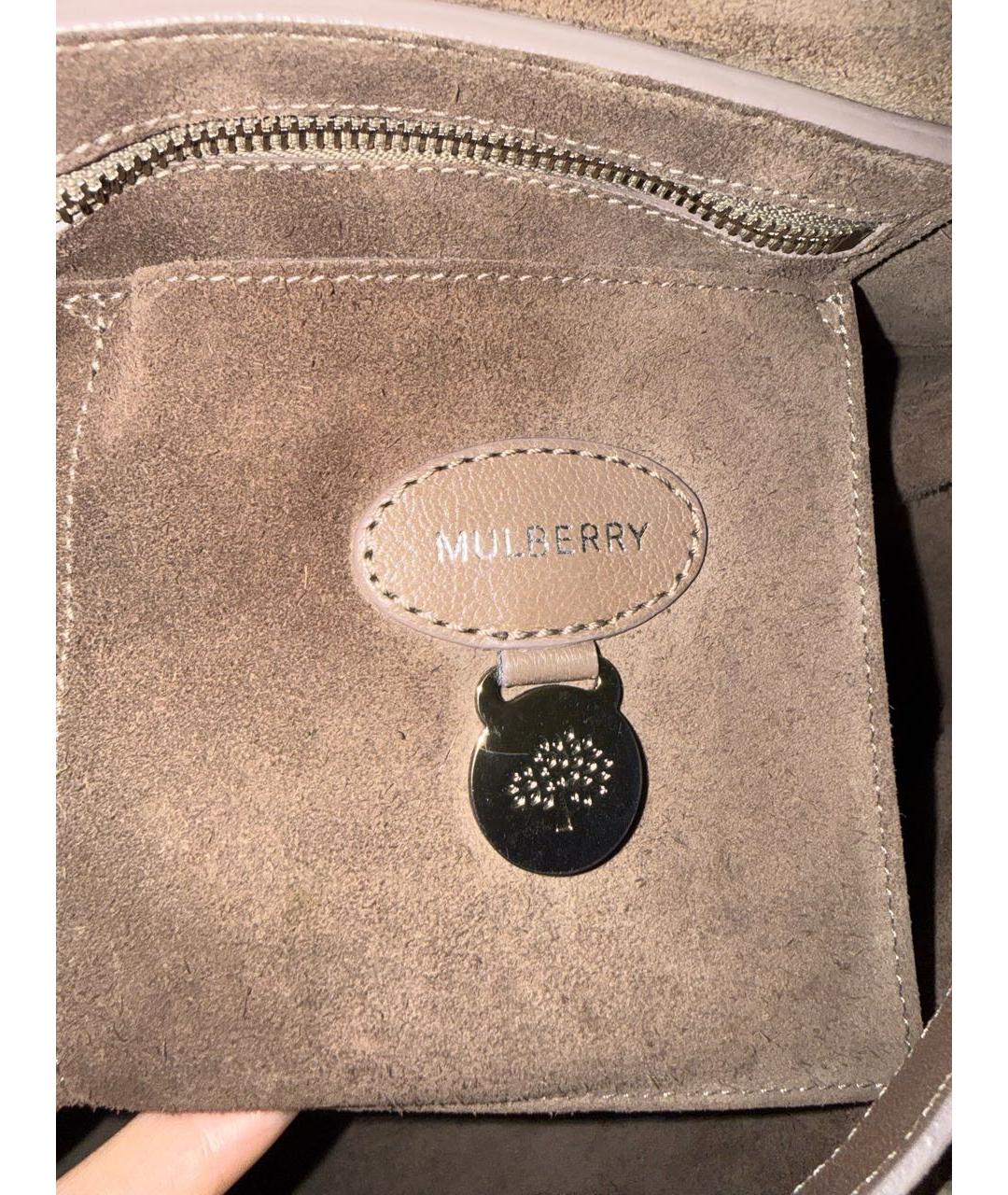 MULBERRY Коричневая кожаная сумка через плечо, фото 5