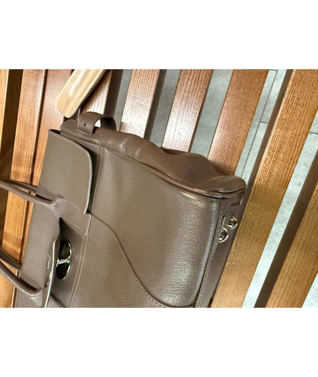 MULBERRY Коричневая кожаная сумка через плечо, фото 8