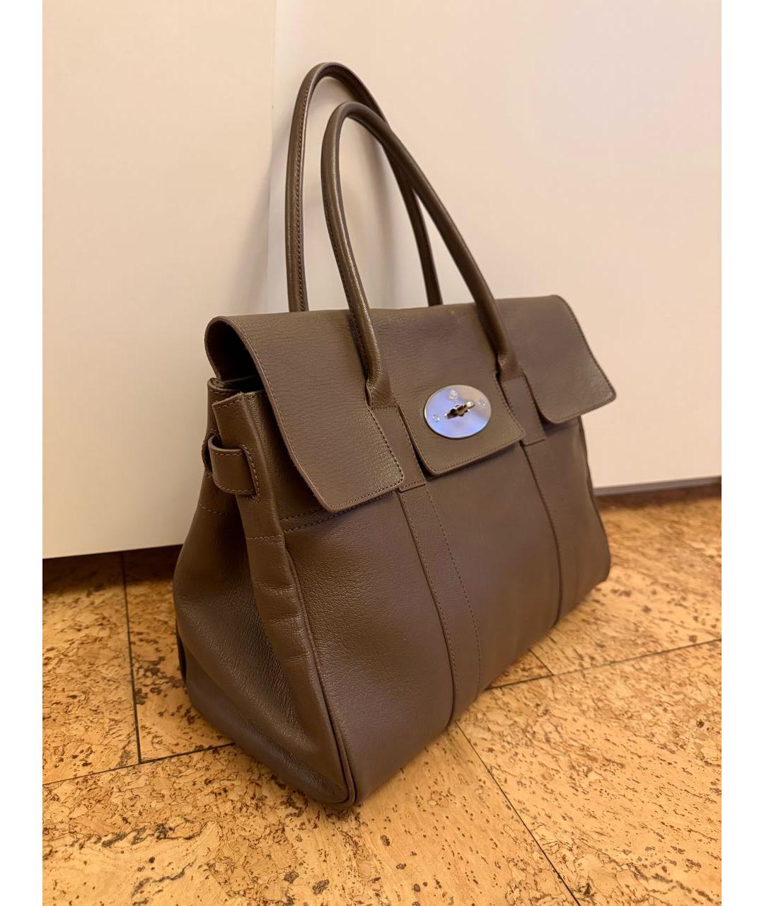 MULBERRY Коричневая кожаная сумка через плечо, фото 2