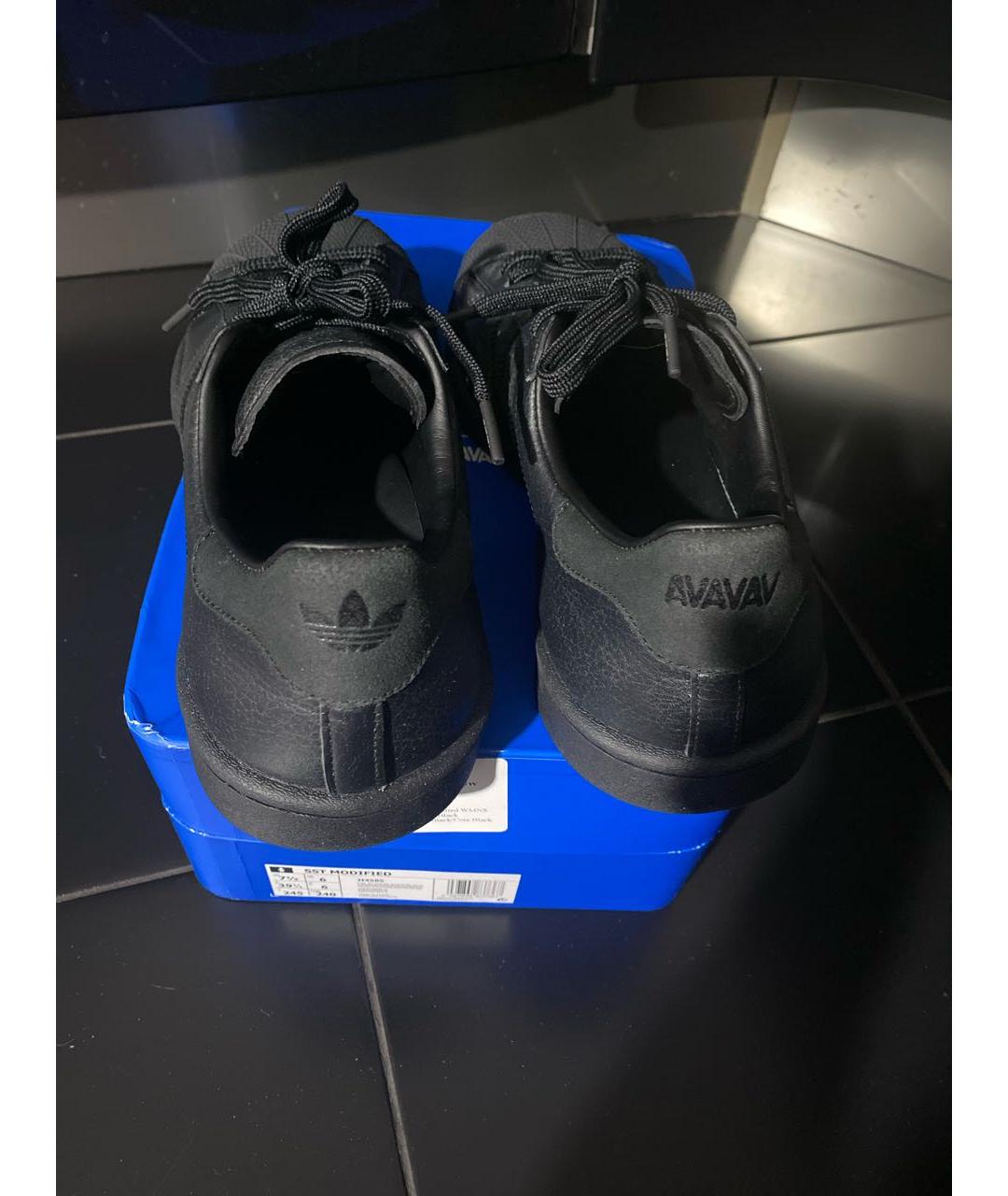 AVAVAV Черные кожаные кеды, фото 4