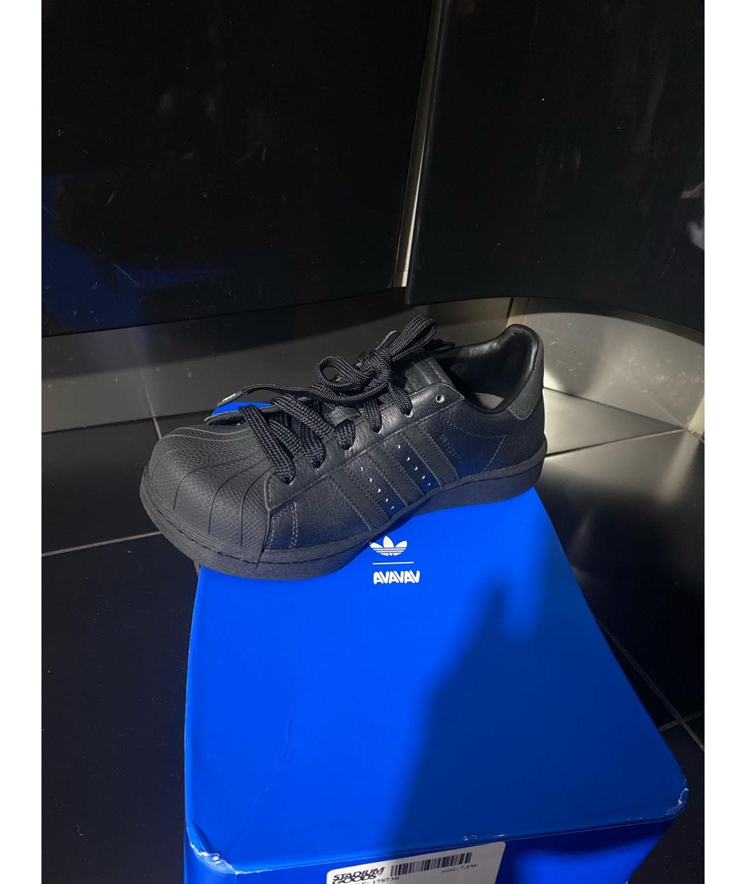 AVAVAV Черные кожаные кеды, фото 2