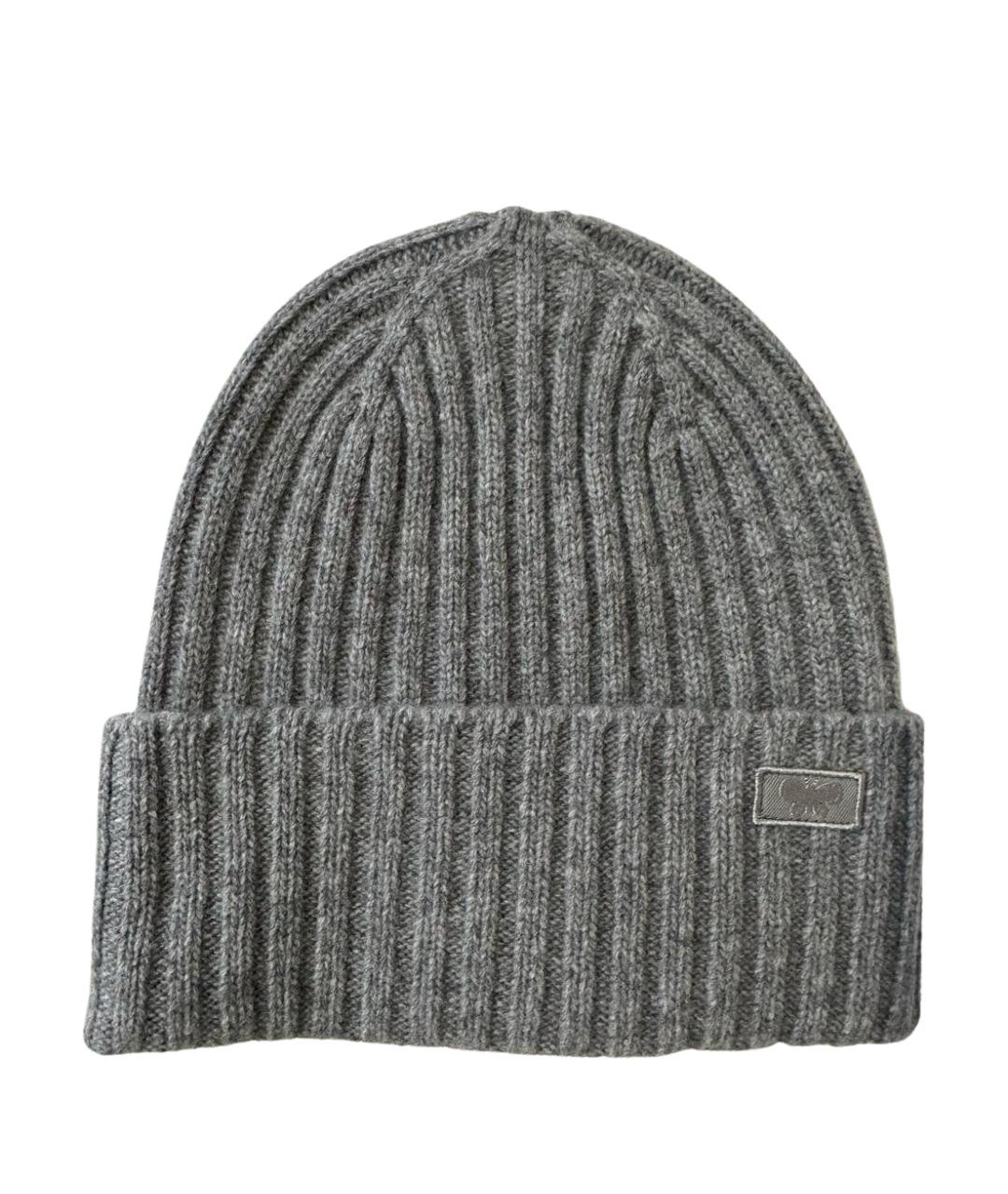 WEEKEND MAX MARA Серая шерстяная шапка, фото 1