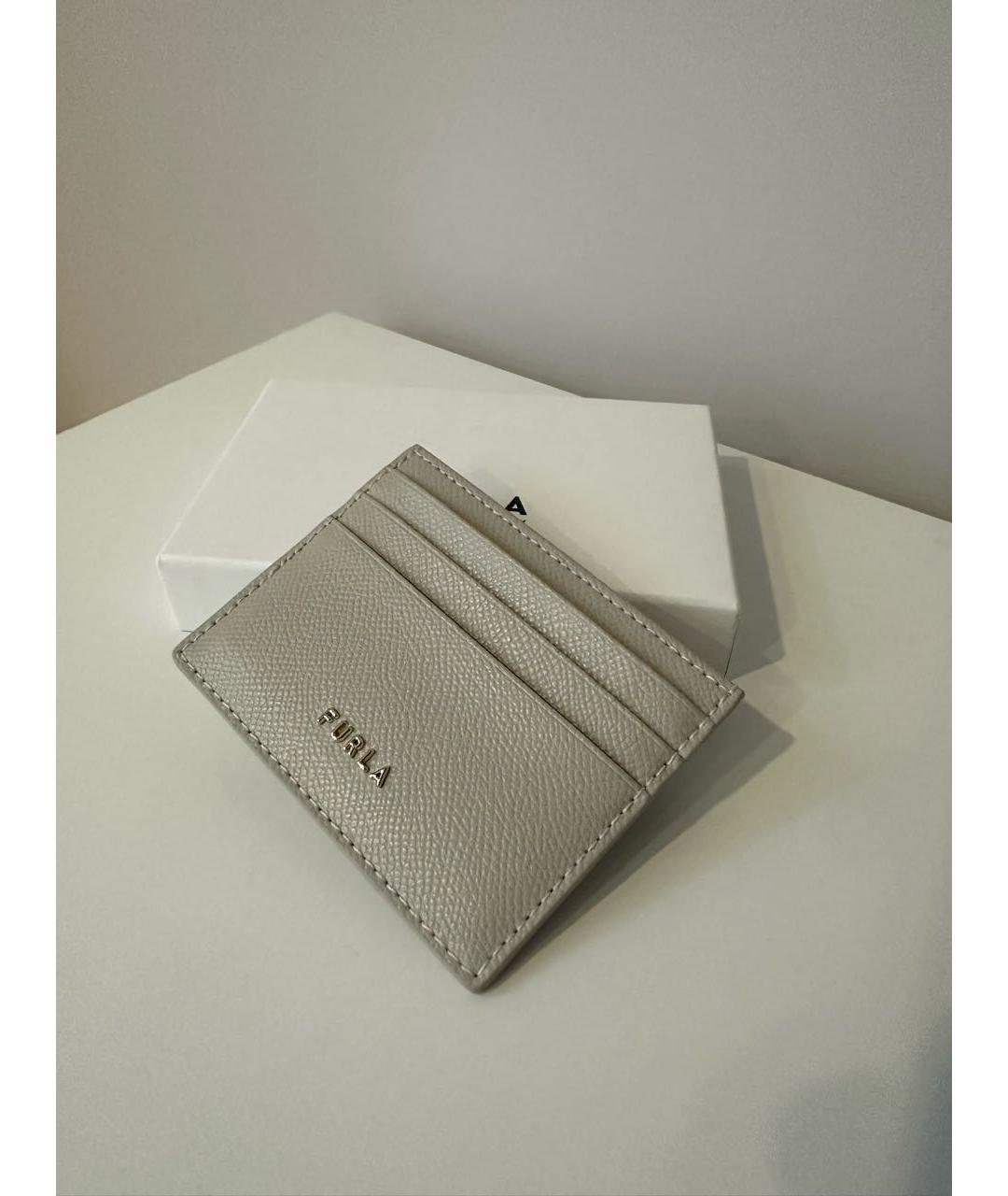 FURLA Бежевый кожаный кардхолдер, фото 2