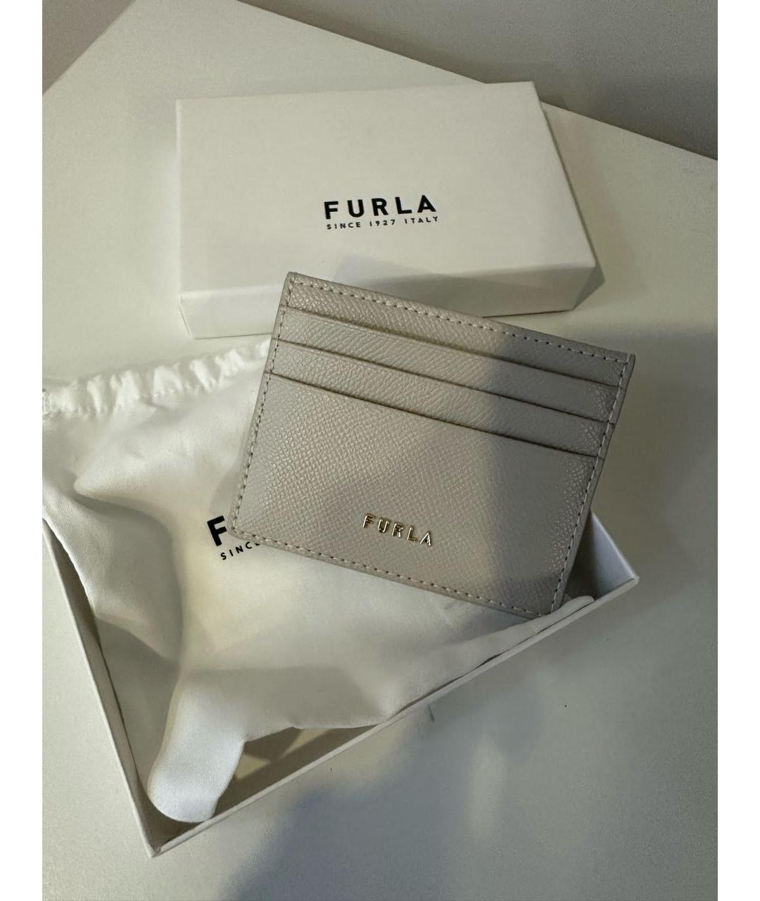 FURLA Бежевый кожаный кардхолдер, фото 4