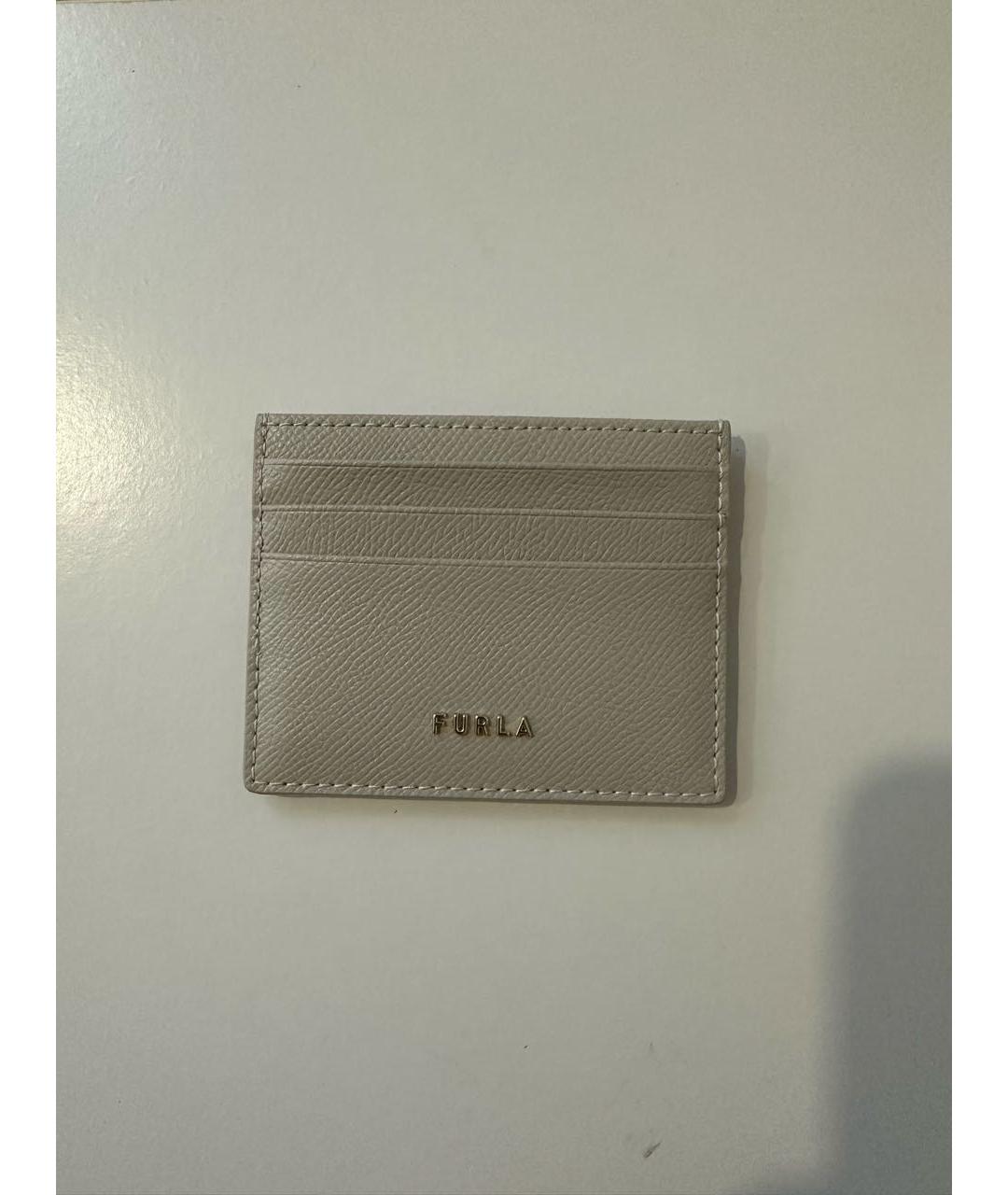 FURLA Бежевый кожаный кардхолдер, фото 5