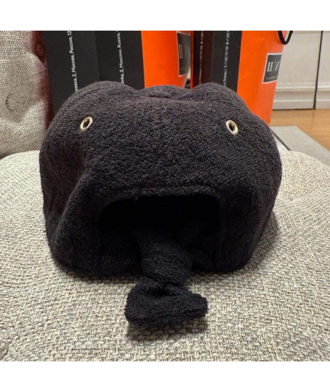 CHANEL Черная хлопковая кепка, фото 4