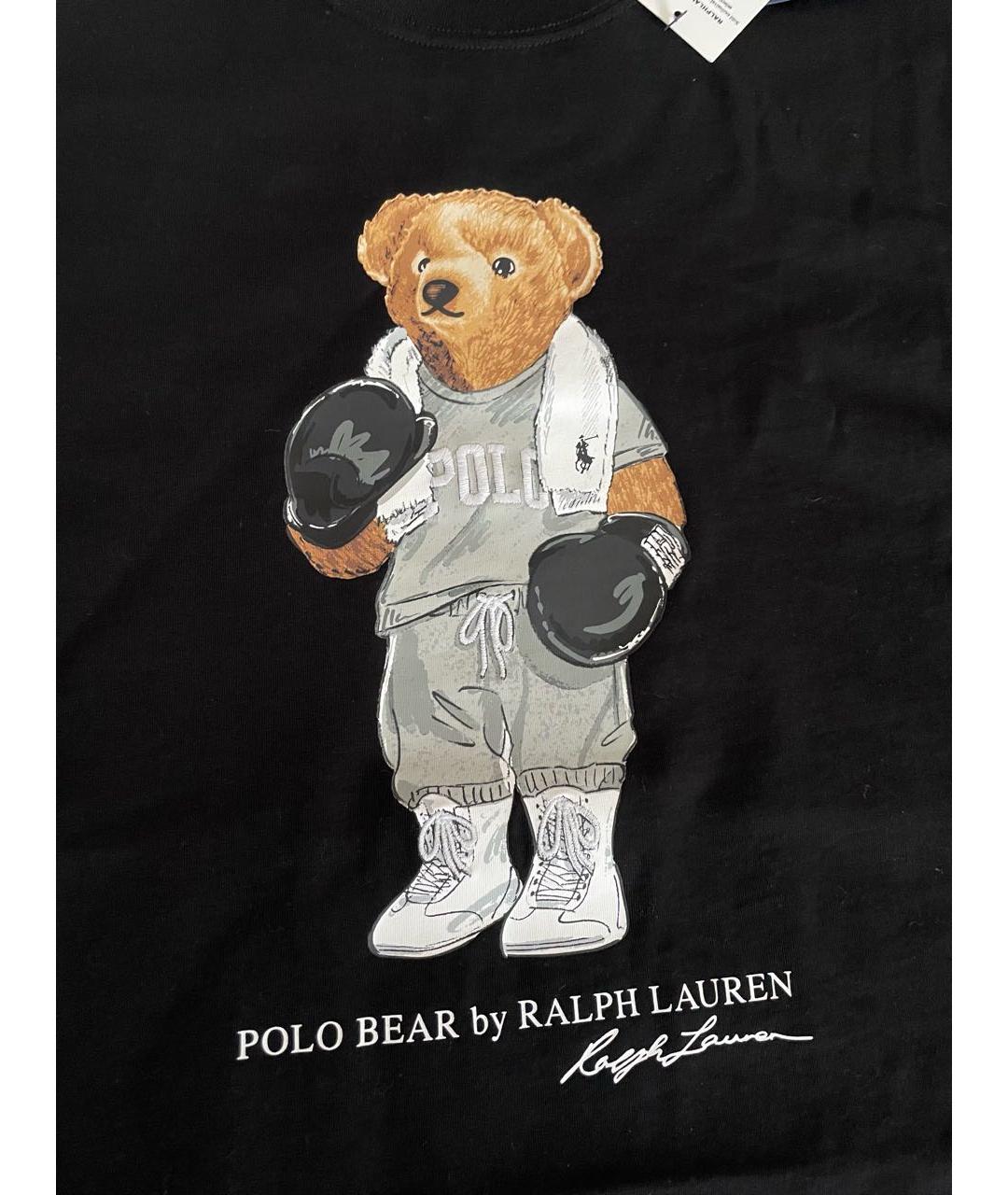 POLO RALPH LAUREN Черная хлопковая футболка, фото 4