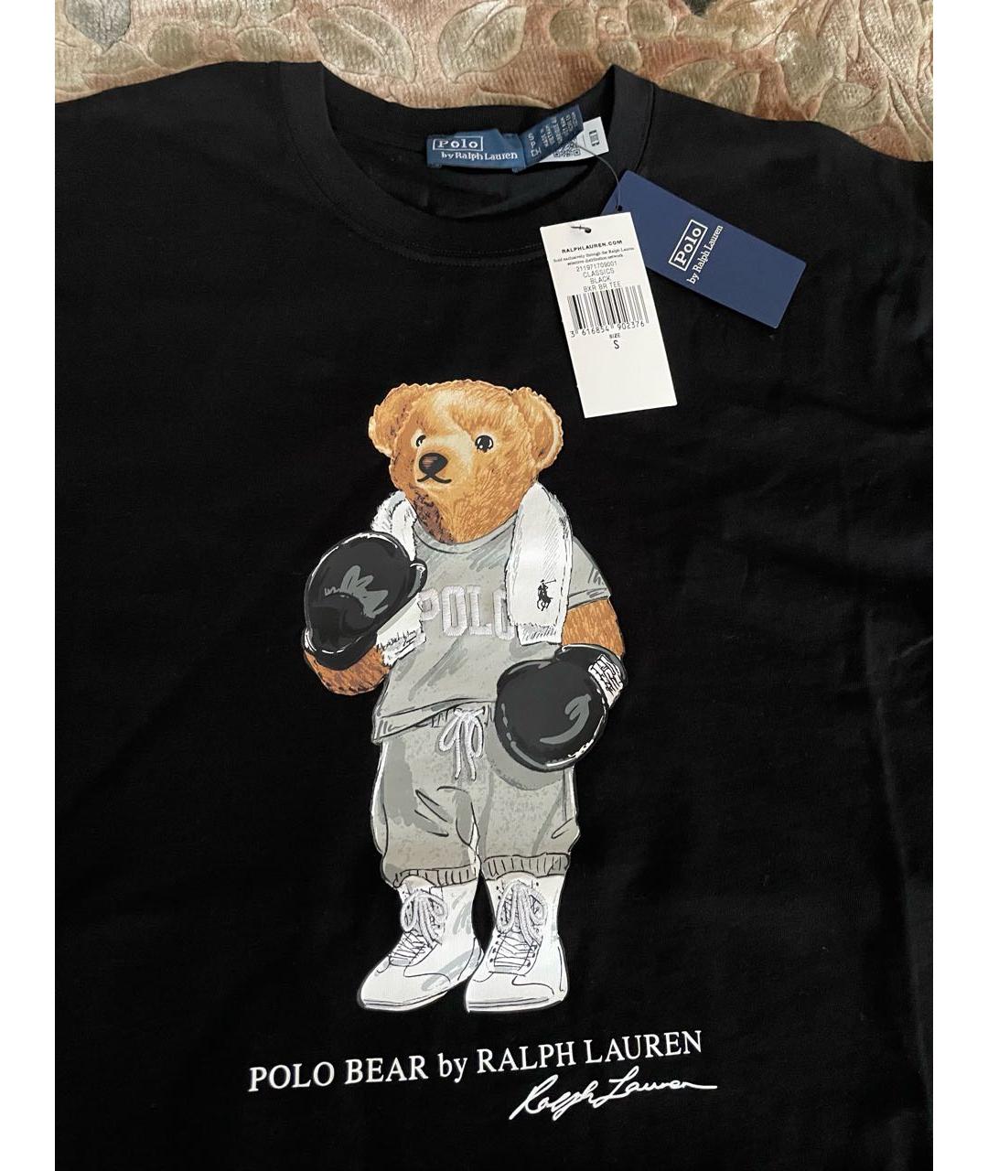 POLO RALPH LAUREN Черная хлопковая футболка, фото 3