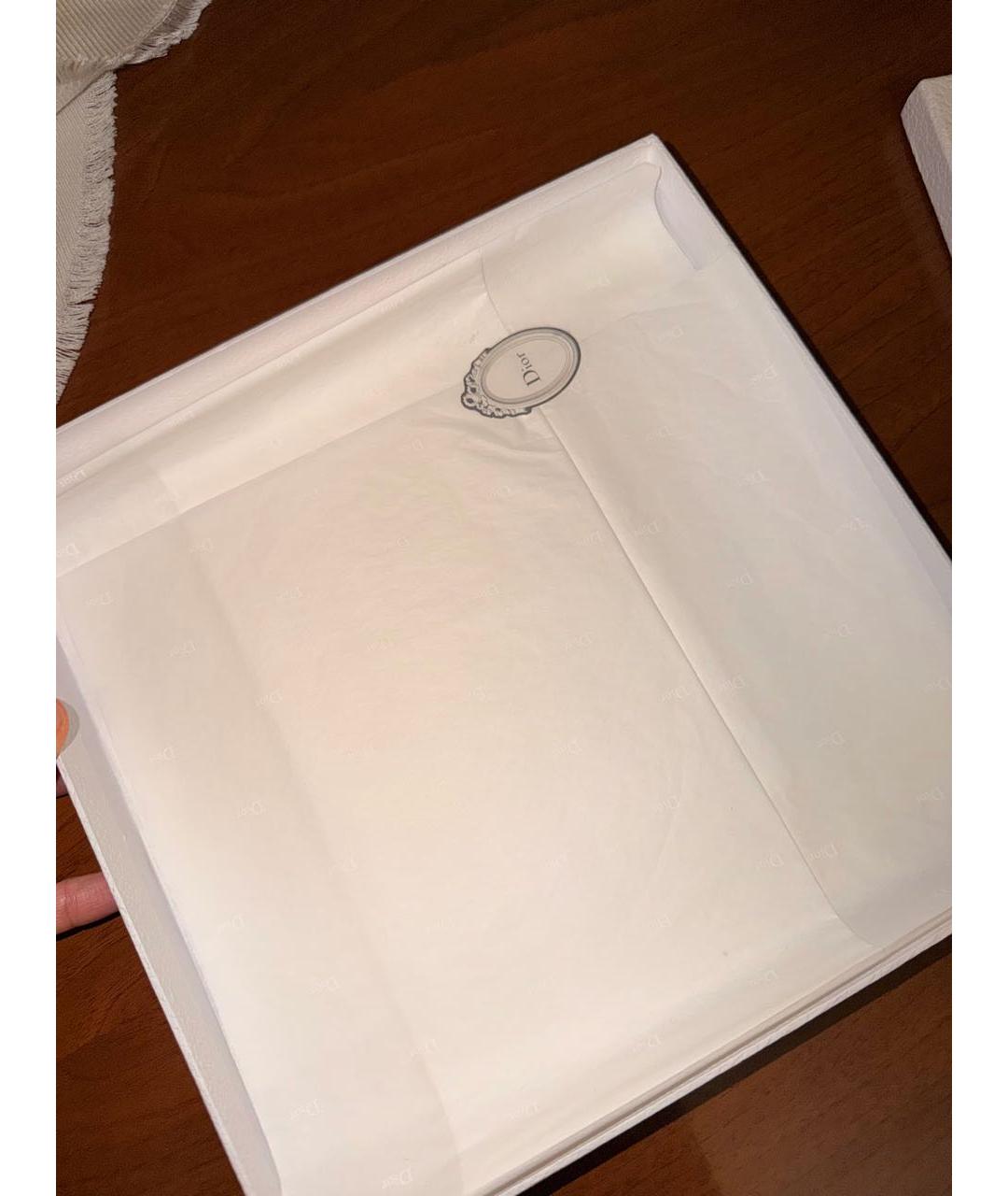 CHRISTIAN DIOR Белый шелковый платок, фото 5