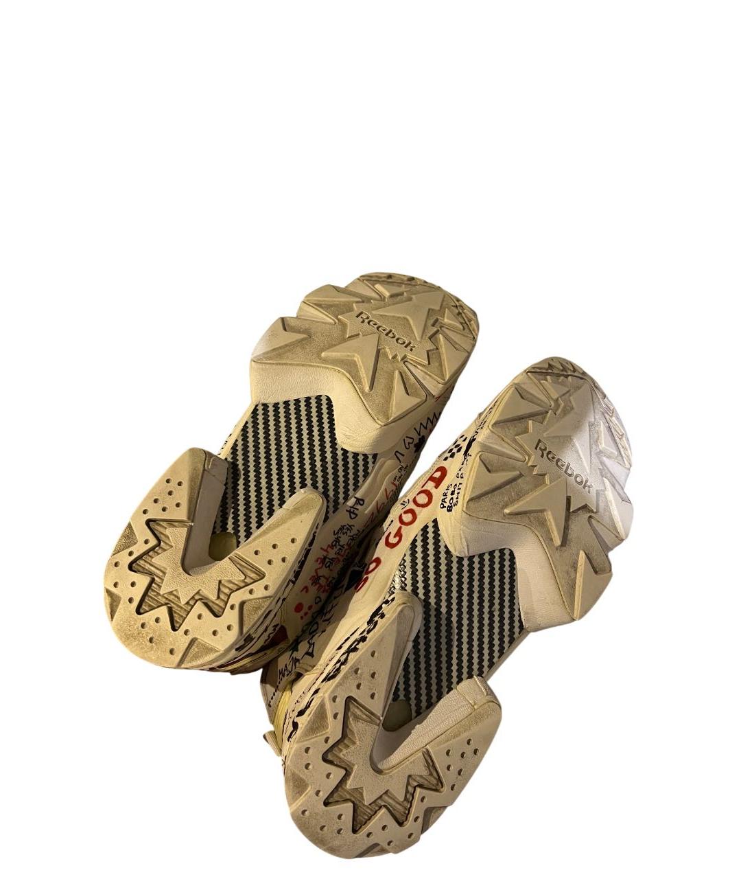 VETEMENTS Белые текстильные низкие кроссовки / кеды, фото 4