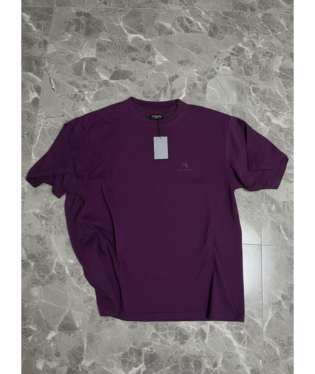 BALENCIAGA Хлопковая футболка, фото 6