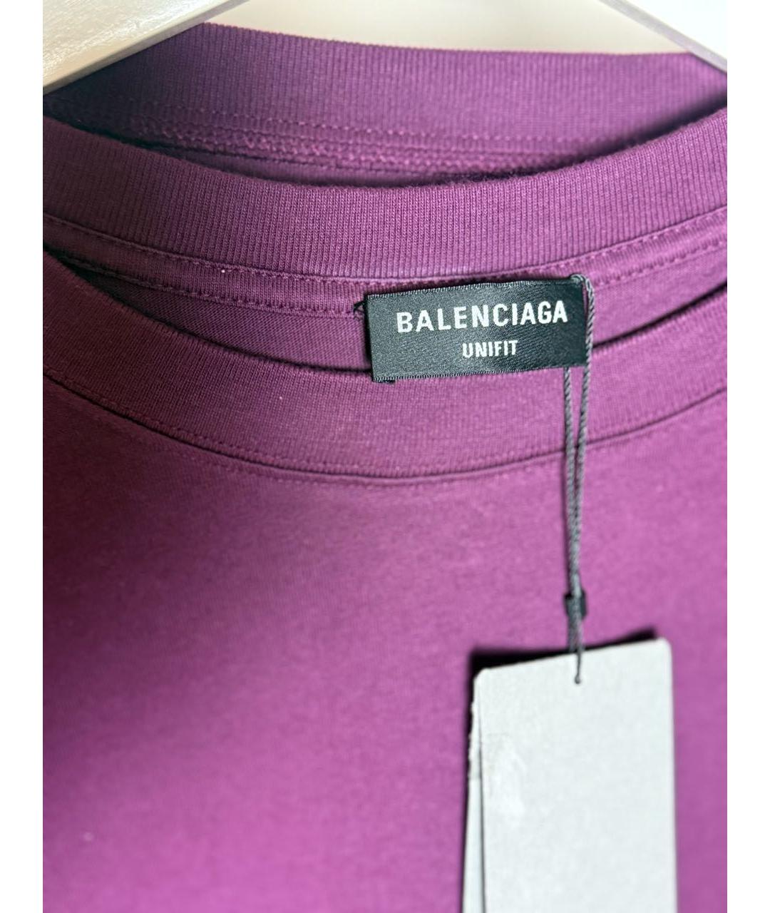 BALENCIAGA Хлопковая футболка, фото 3