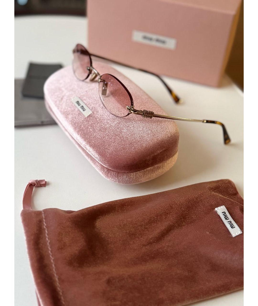 MIU MIU Коричневые солнцезащитные очки, фото 5