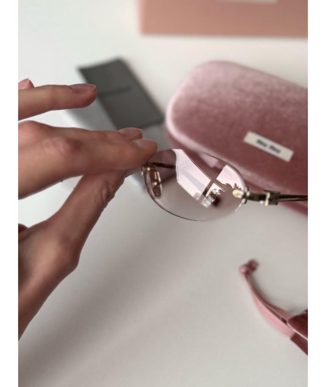 MIU MIU Коричневые солнцезащитные очки, фото 3