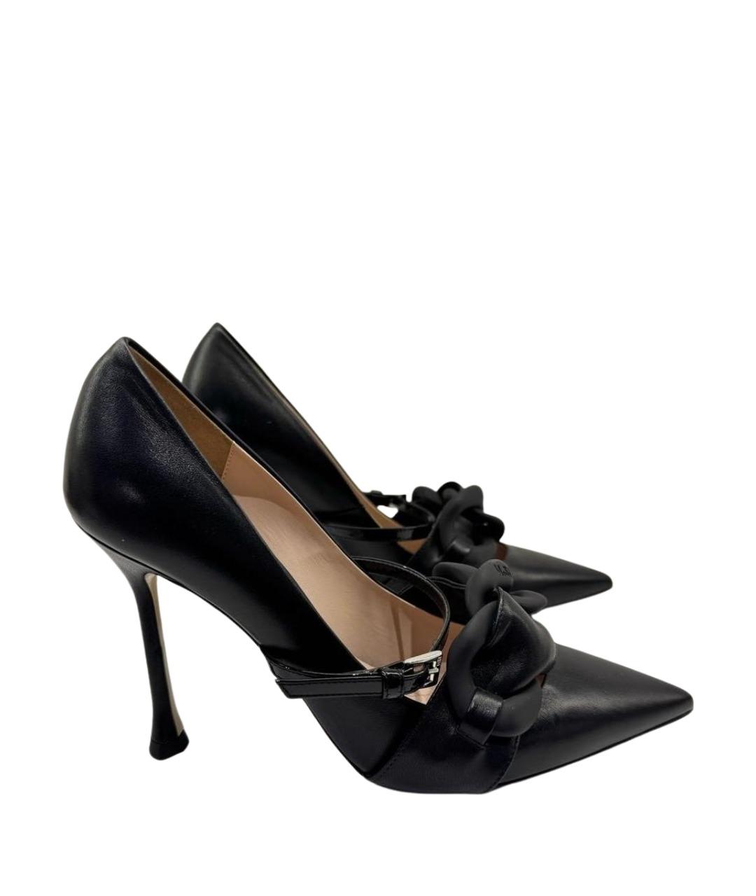 NO. 21 Черные кожаные туфли, фото 1