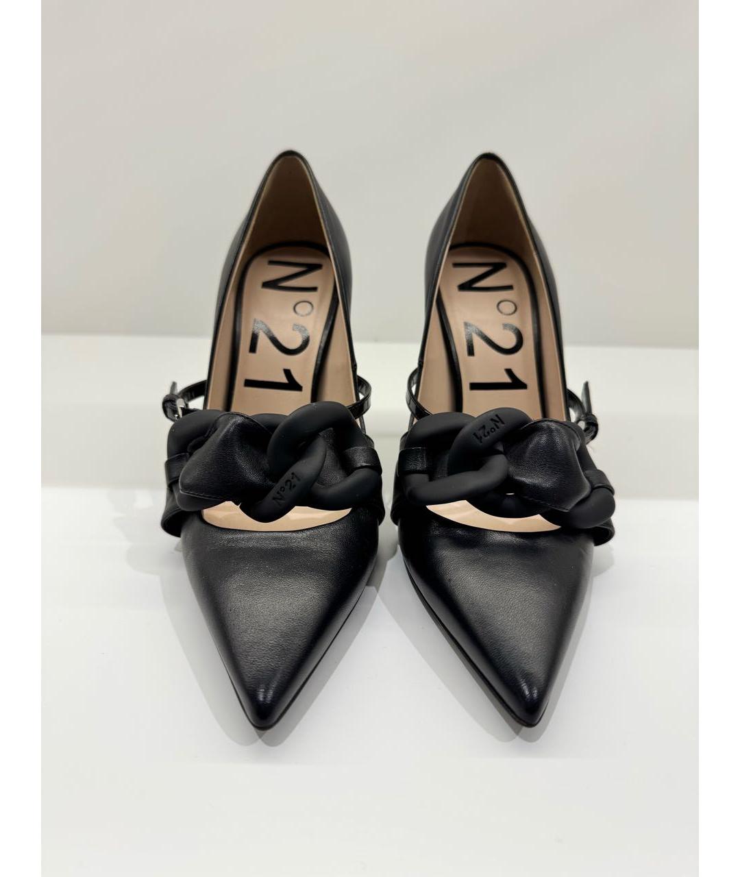 NO. 21 Черные кожаные туфли, фото 2
