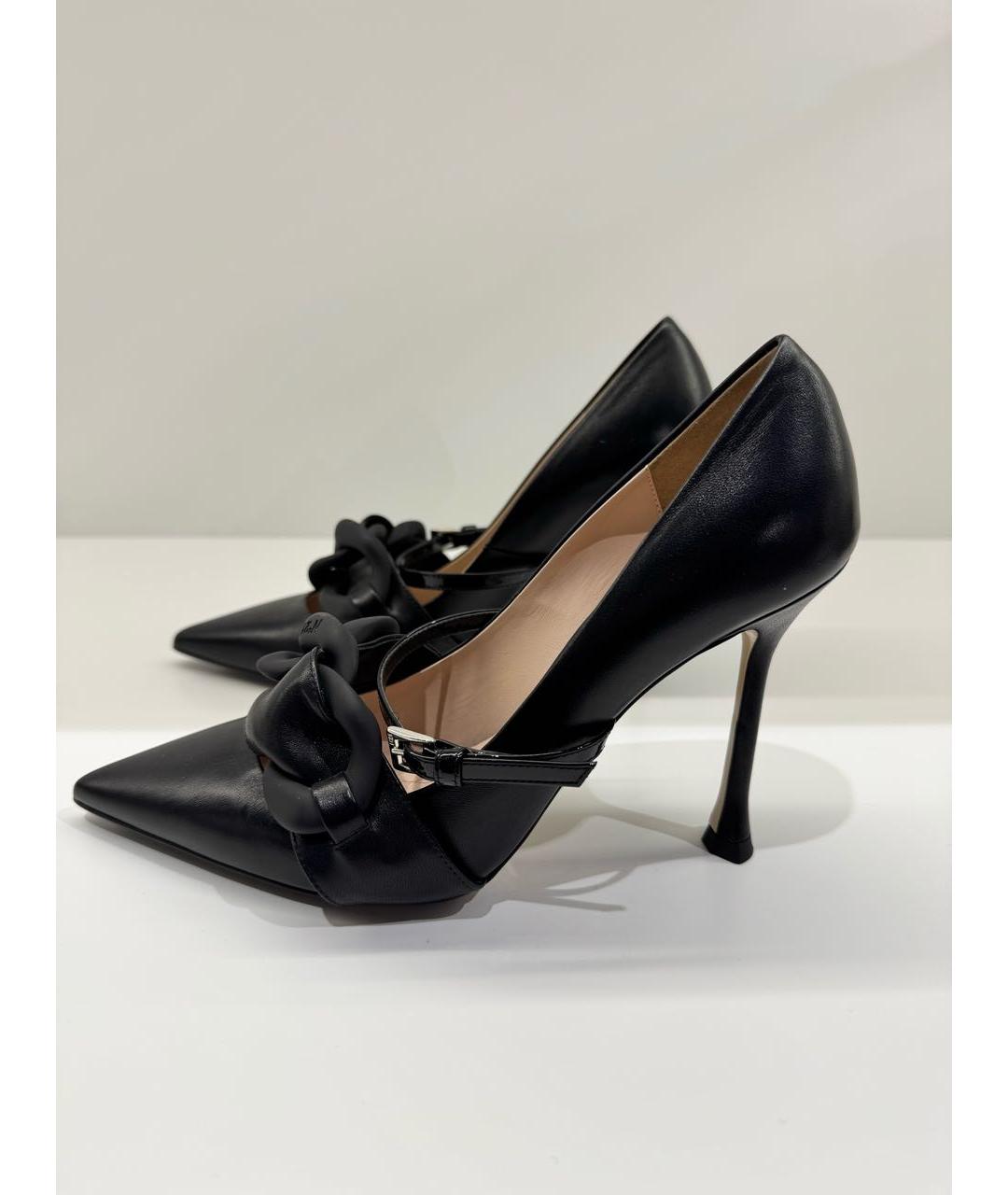 NO. 21 Черные кожаные туфли, фото 6