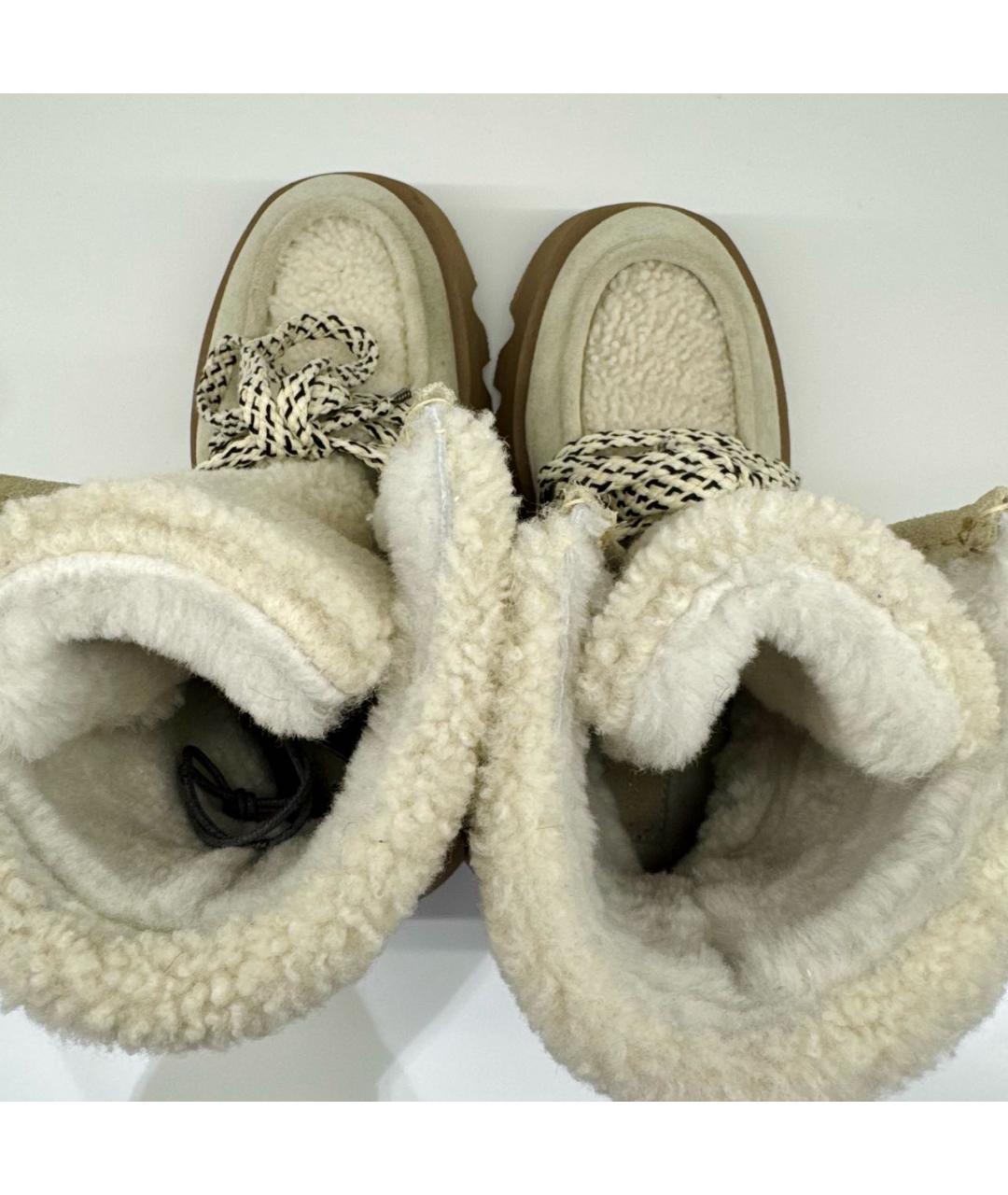 LORENA ANTONIAZZI Бежевые замшевые ботинки, фото 2