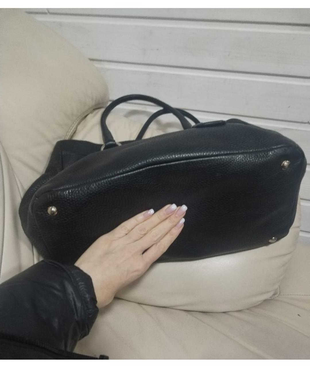 PRADA Черная кожаная сумка через плечо, фото 2
