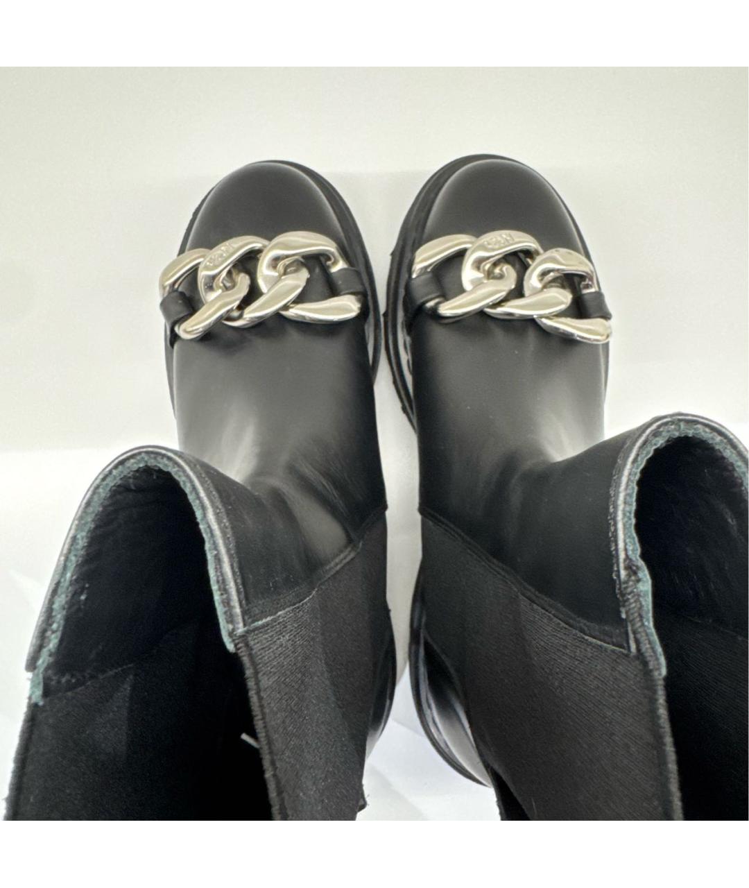 NO. 21 Черные кожаные ботинки, фото 3