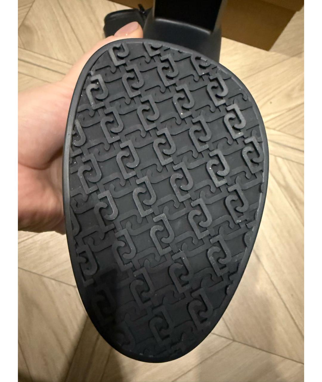 LIU JO Черные кожаные ботильоны, фото 6