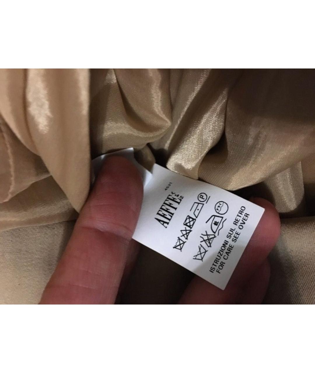 MOSCHINO Бежевое вискозное повседневное платье, фото 6