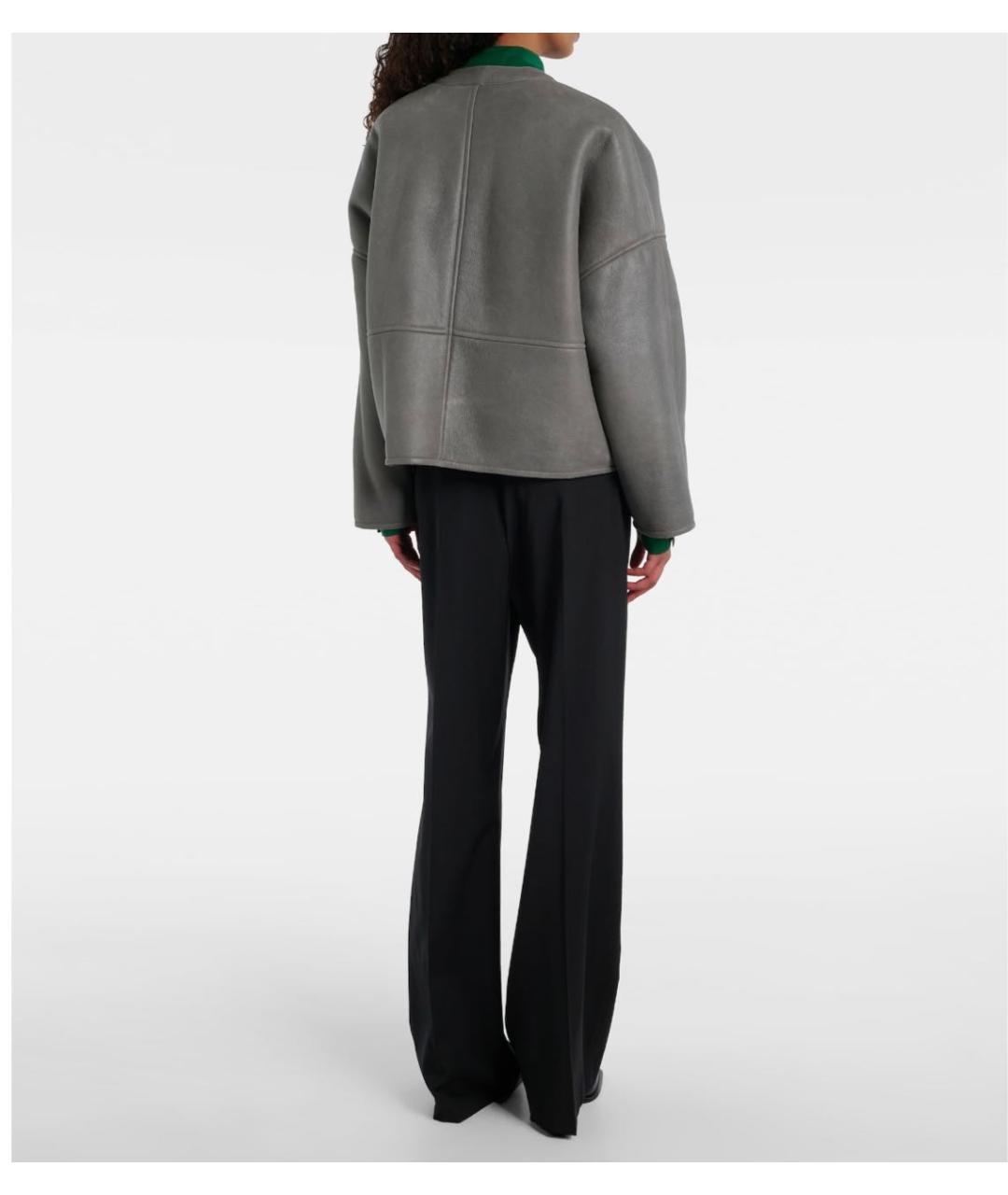 LOEWE Черные шерстяные брюки широкие, фото 4