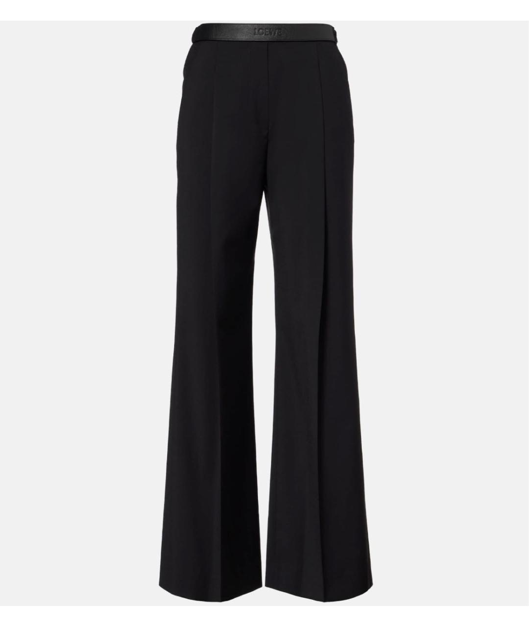 LOEWE Черные шерстяные брюки широкие, фото 6