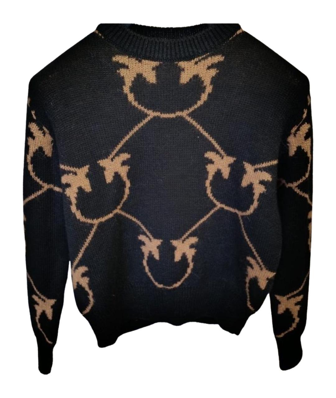PINKO Черный шерстяной джемпер / свитер, фото 1
