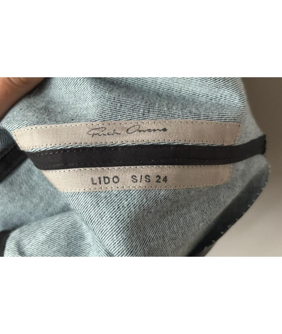 RICK OWENS Черное хлопко-эластановое вечернее платье, фото 3