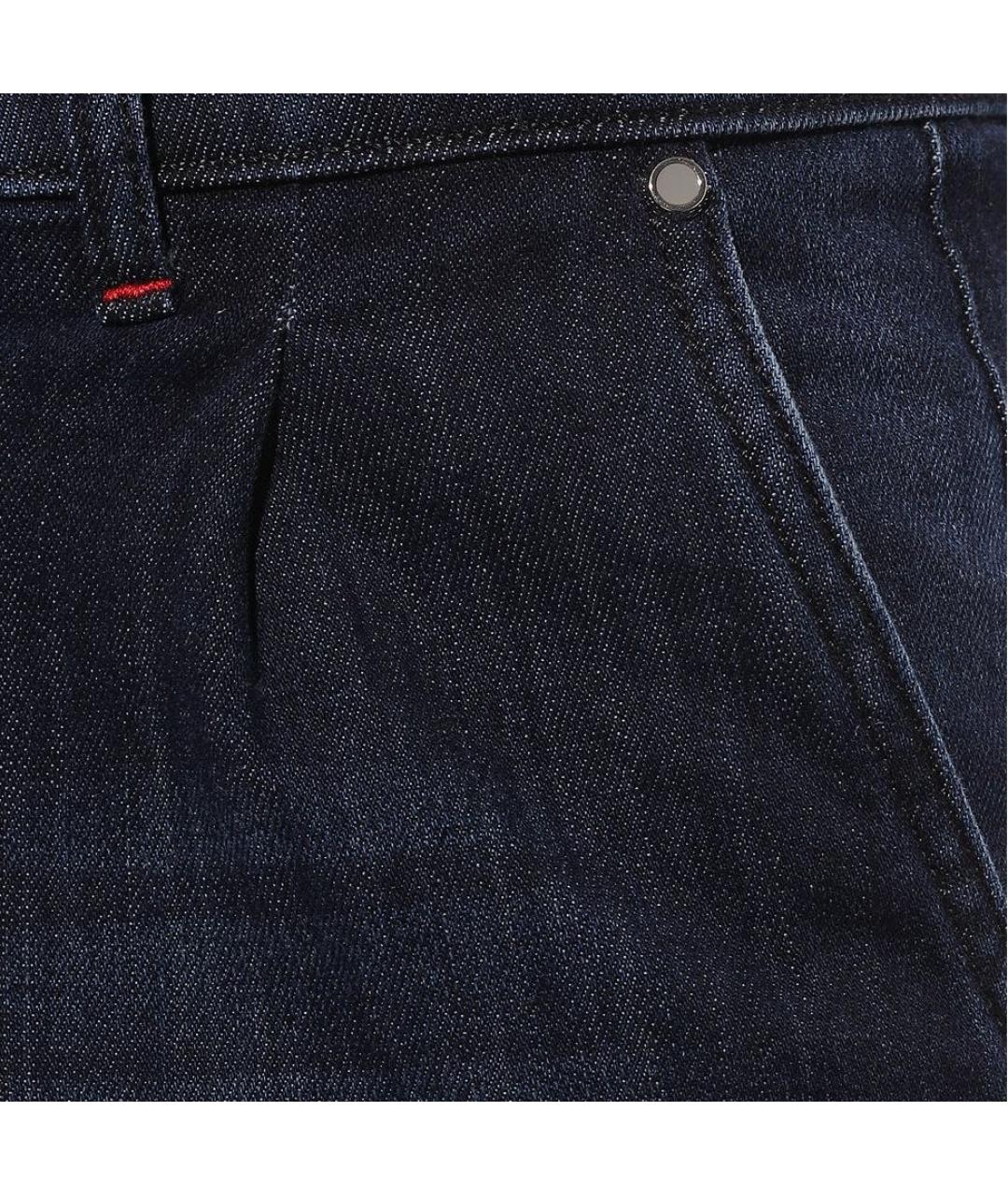 KITON Темно-синие хлопковые прямые джинсы, фото 3