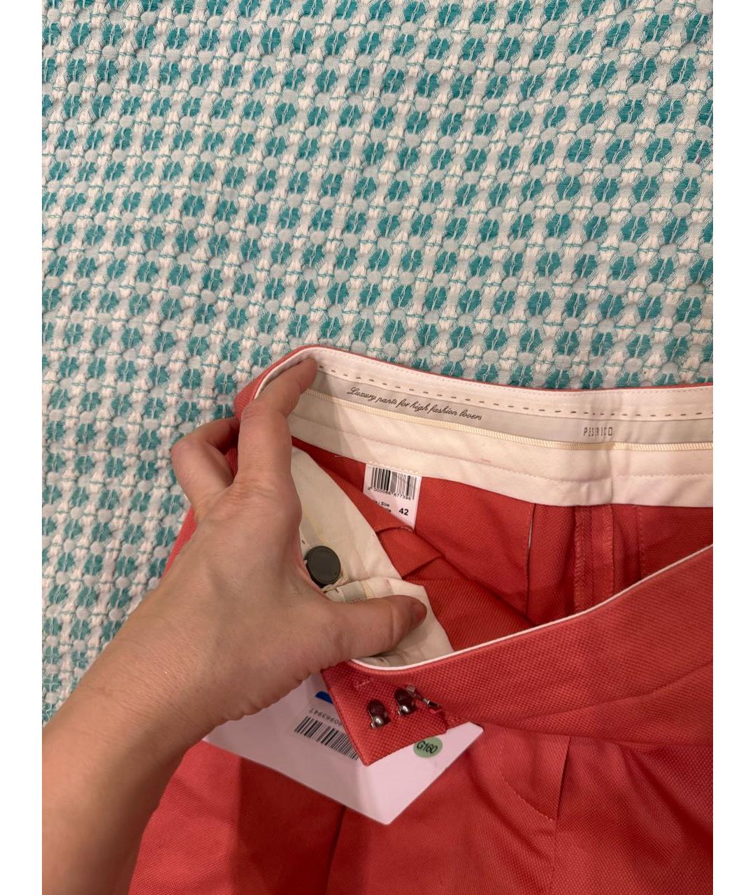 PESERICO Коралловые хлопковые шорты, фото 5