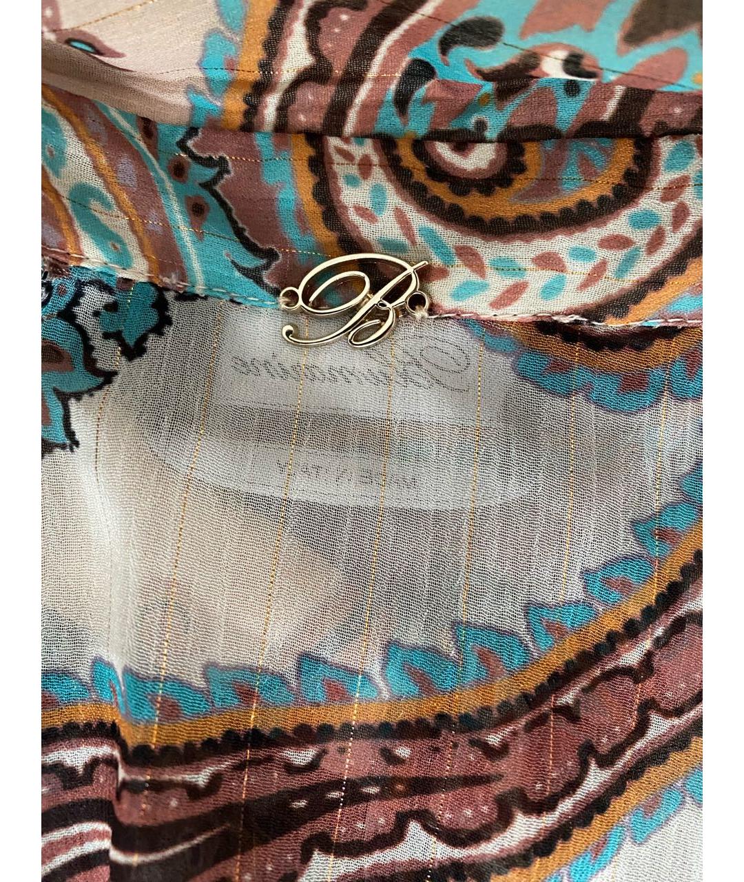 BLUMARINE Мульти полиэстеровая блузы, фото 6