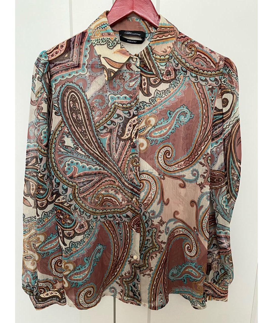 BLUMARINE Мульти полиэстеровая блузы, фото 9