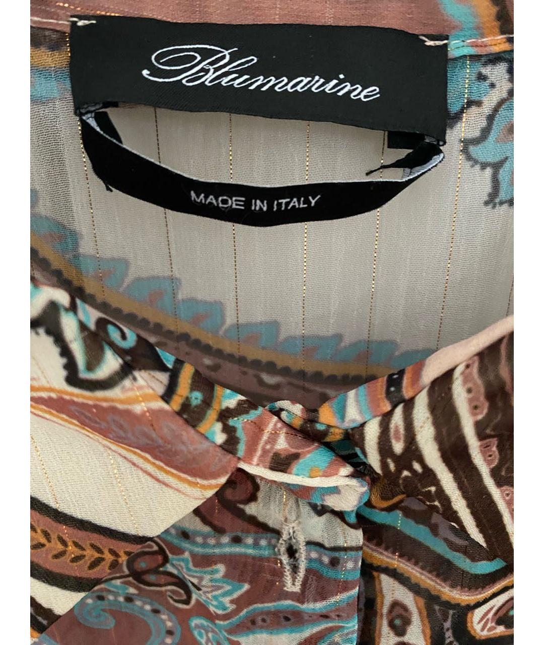 BLUMARINE Мульти полиэстеровая блузы, фото 3