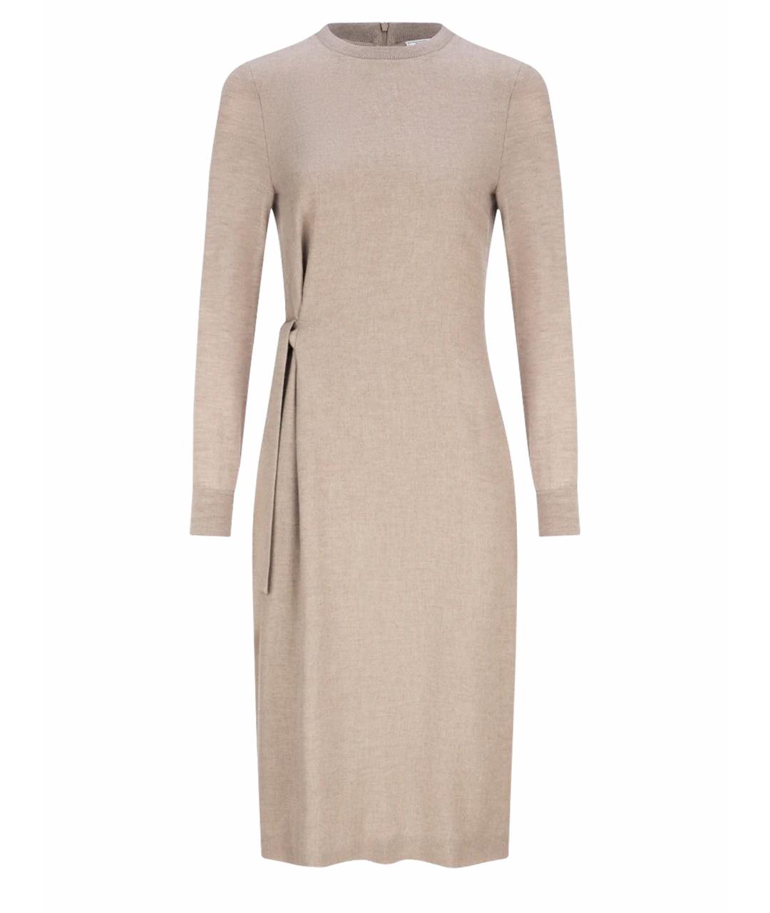 PESERICO Бежевое повседневное платье, фото 1