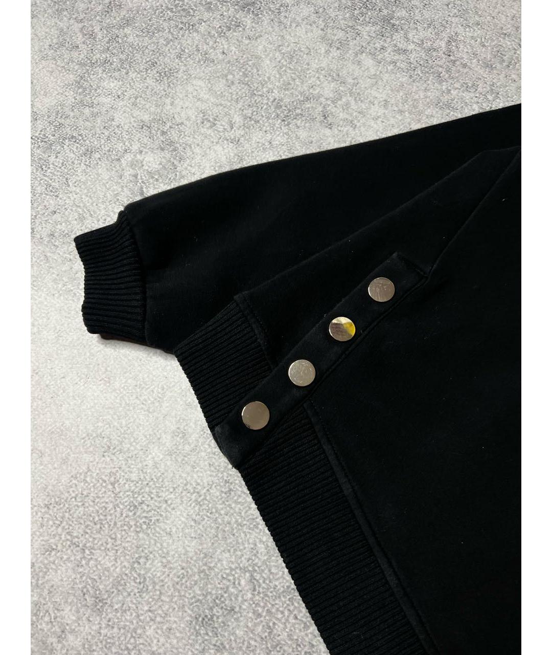 MAJE Черный хлопко-эластановый джемпер / свитер, фото 6