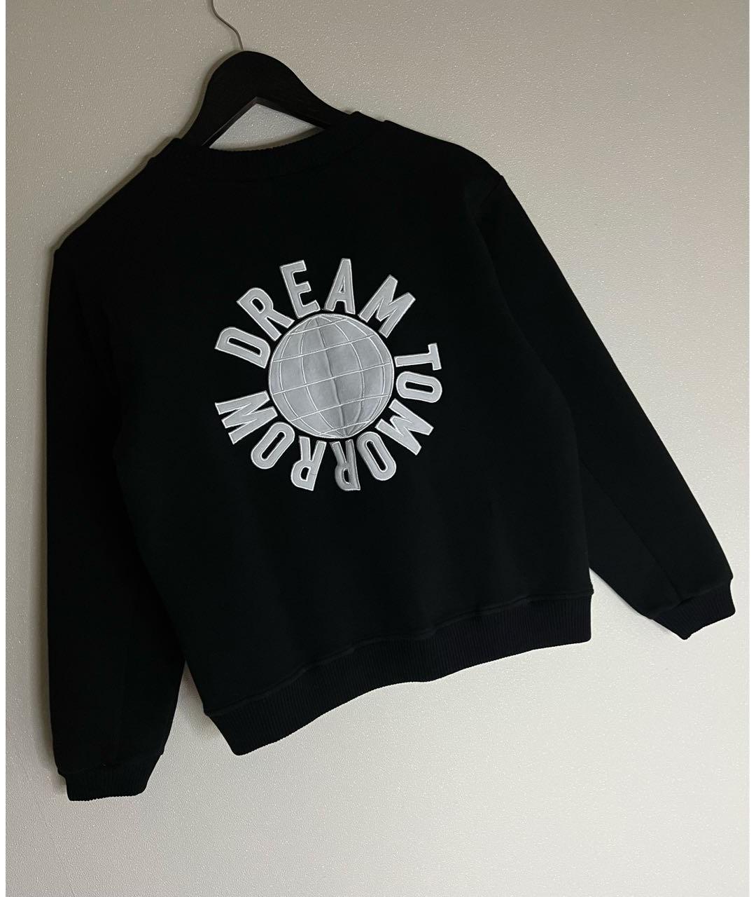 MAJE Черный хлопко-эластановый джемпер / свитер, фото 2