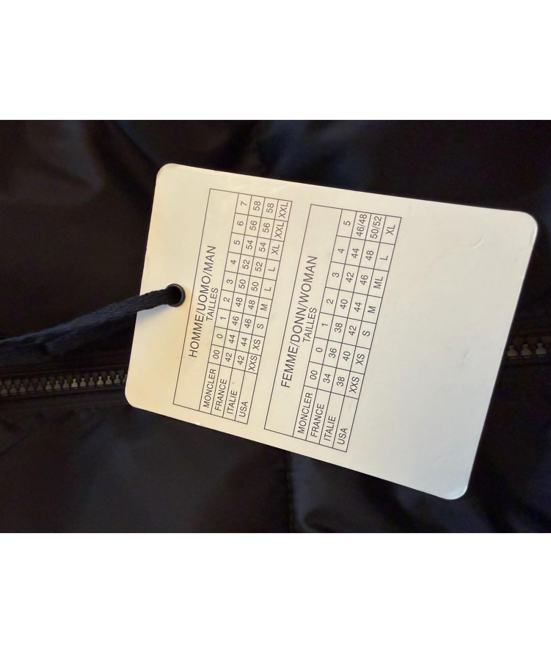 MONCLER Черный полиэстеровый жилет, фото 3