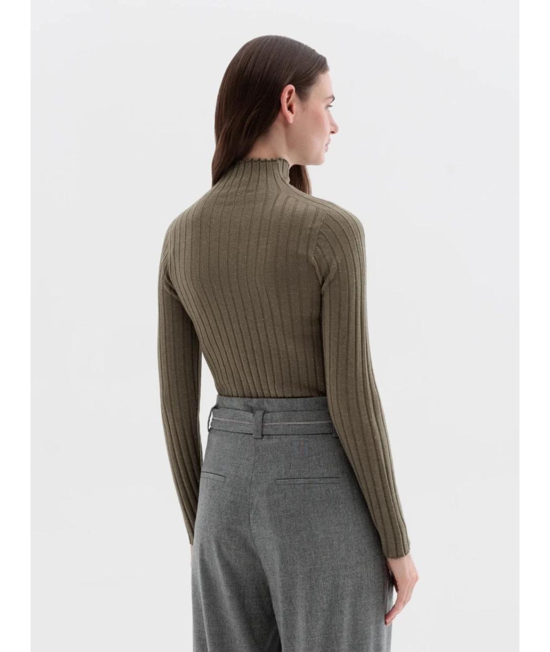 PESERICO Хаки водолазка, фото 3
