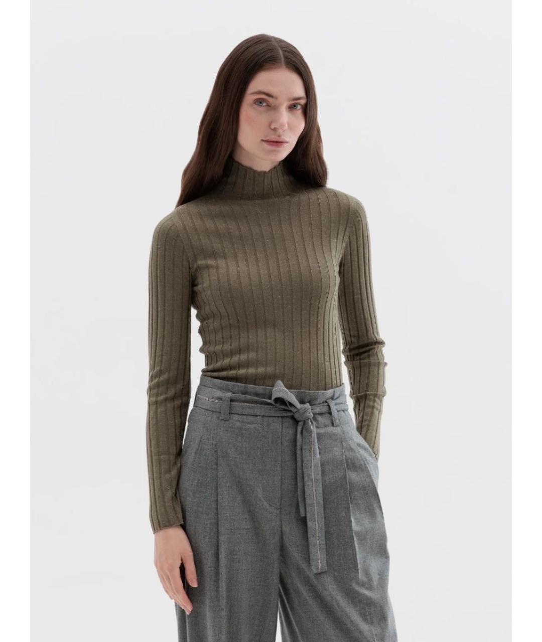 PESERICO Хаки водолазка, фото 2