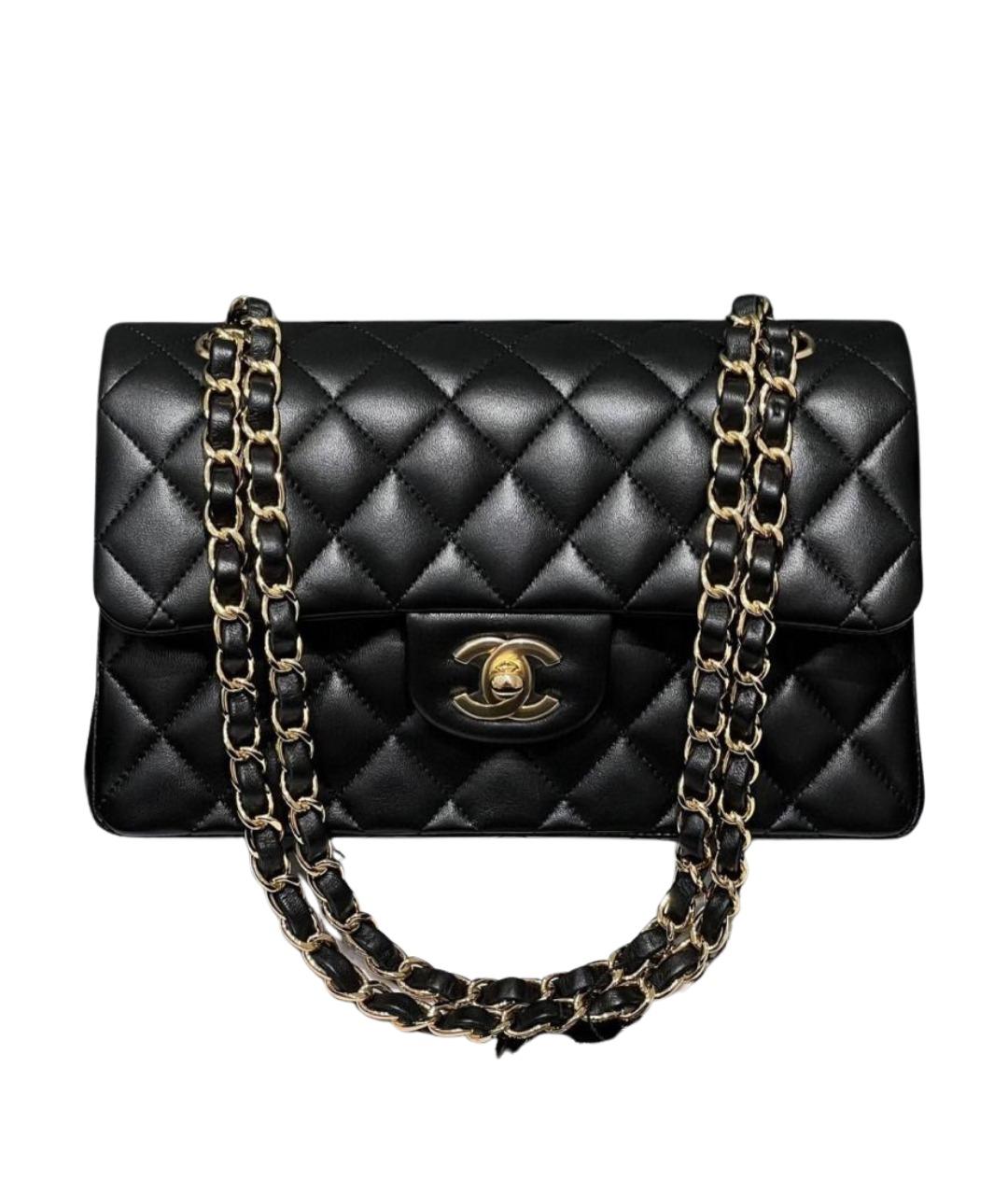 CHANEL Черная кожаная сумка через плечо, фото 1