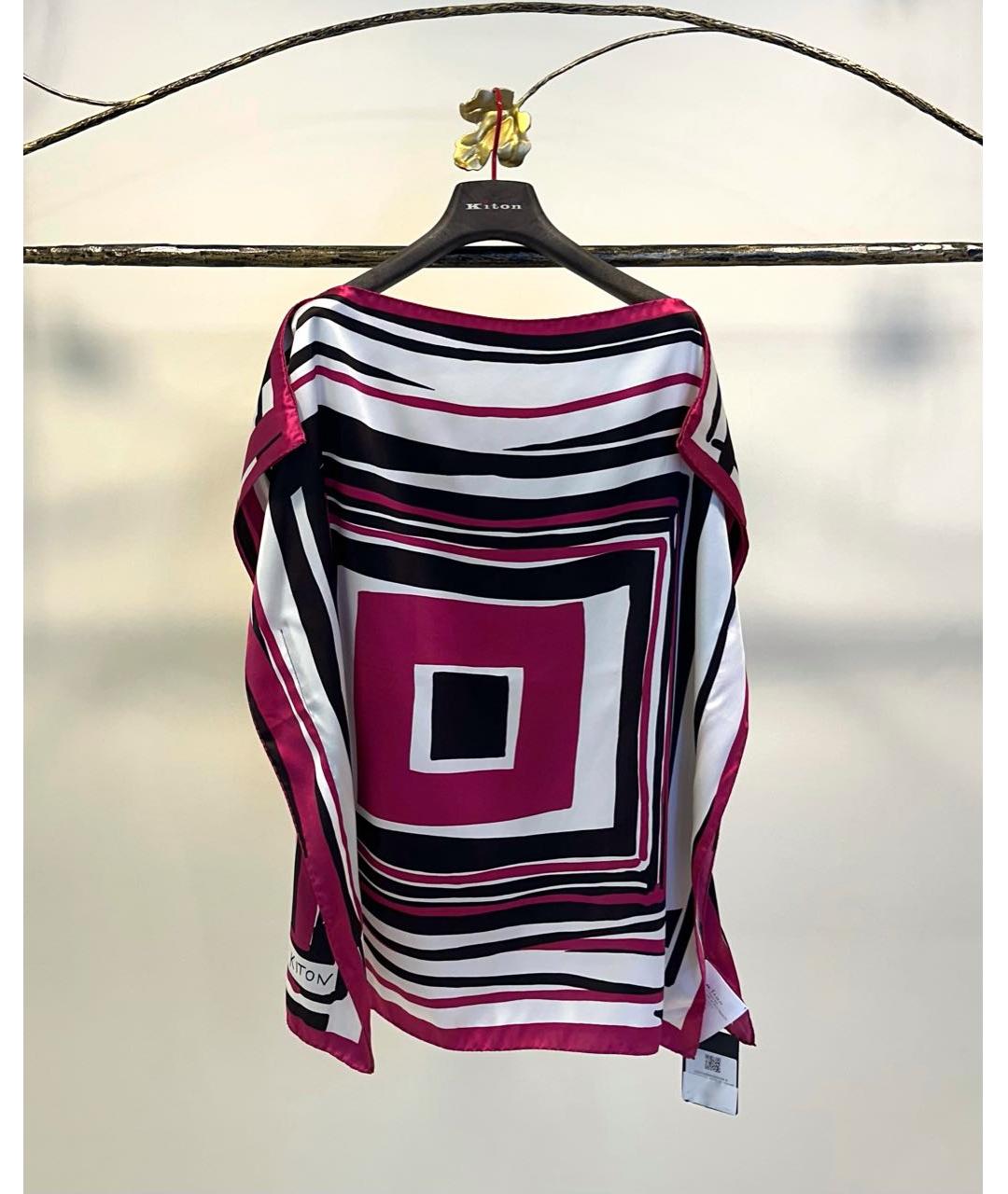 KITON Мульти шелковая блузы, фото 6