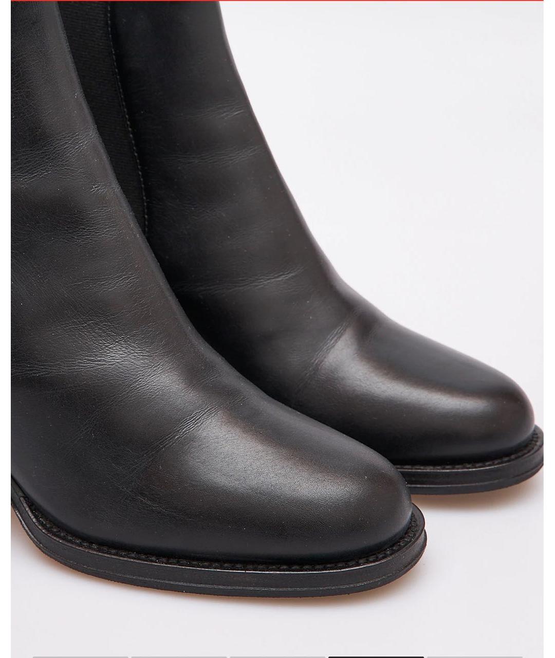 CHANEL Черные кожаные ботильоны, фото 5